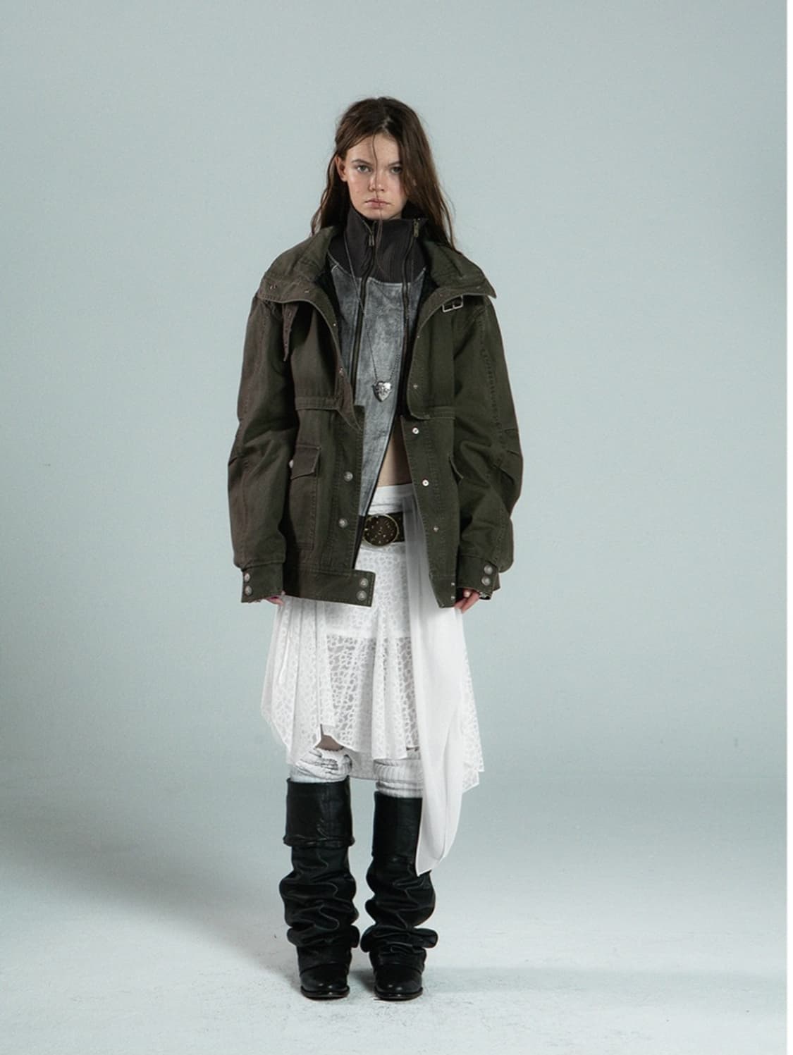 테스트메커니즘 퀄팅 워싱 자켓 야상 상품이미지3