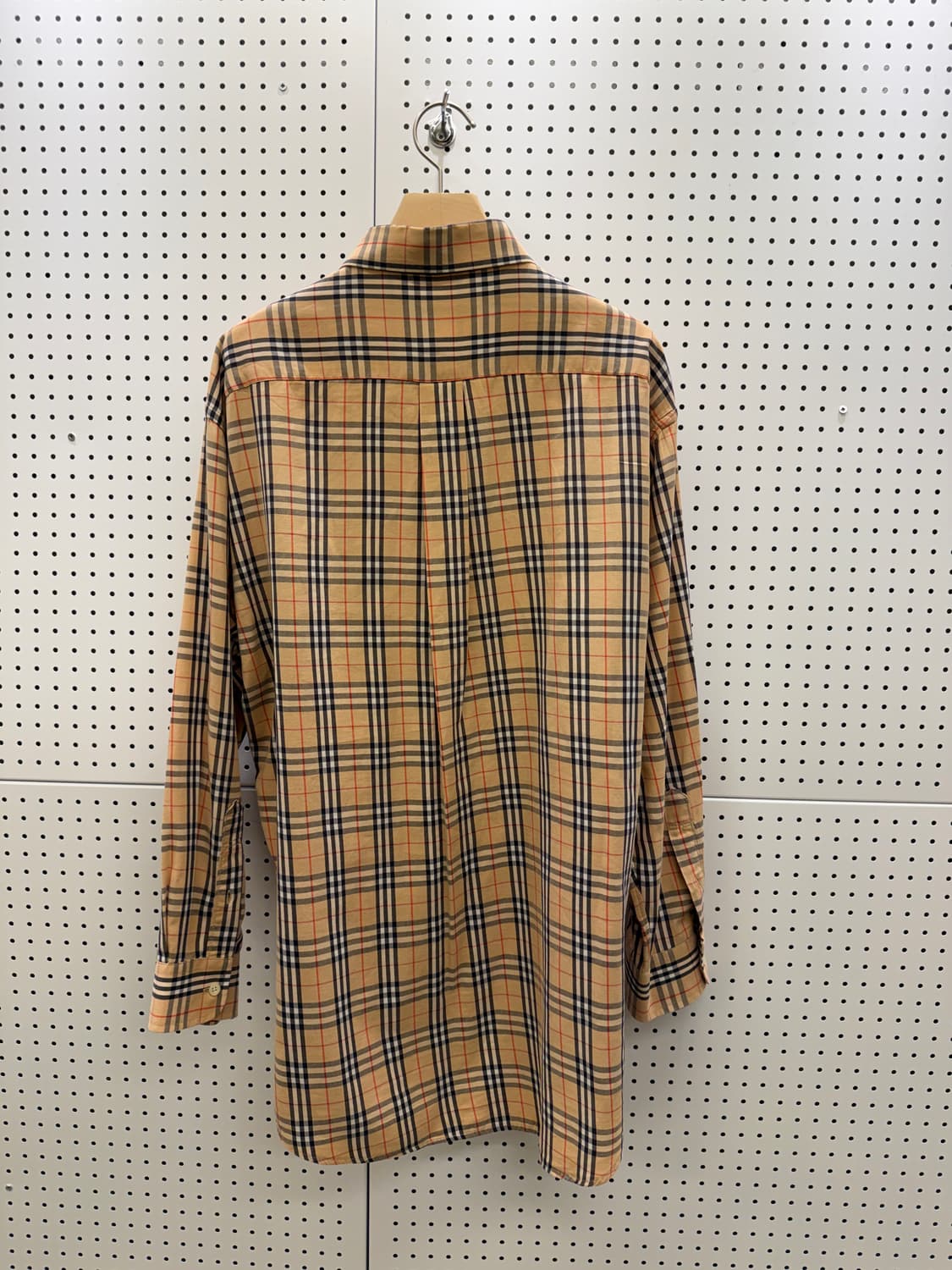 버버리 노바 체크 패턴 빈티지 코튼 셔츠 U1469 상품이미지3