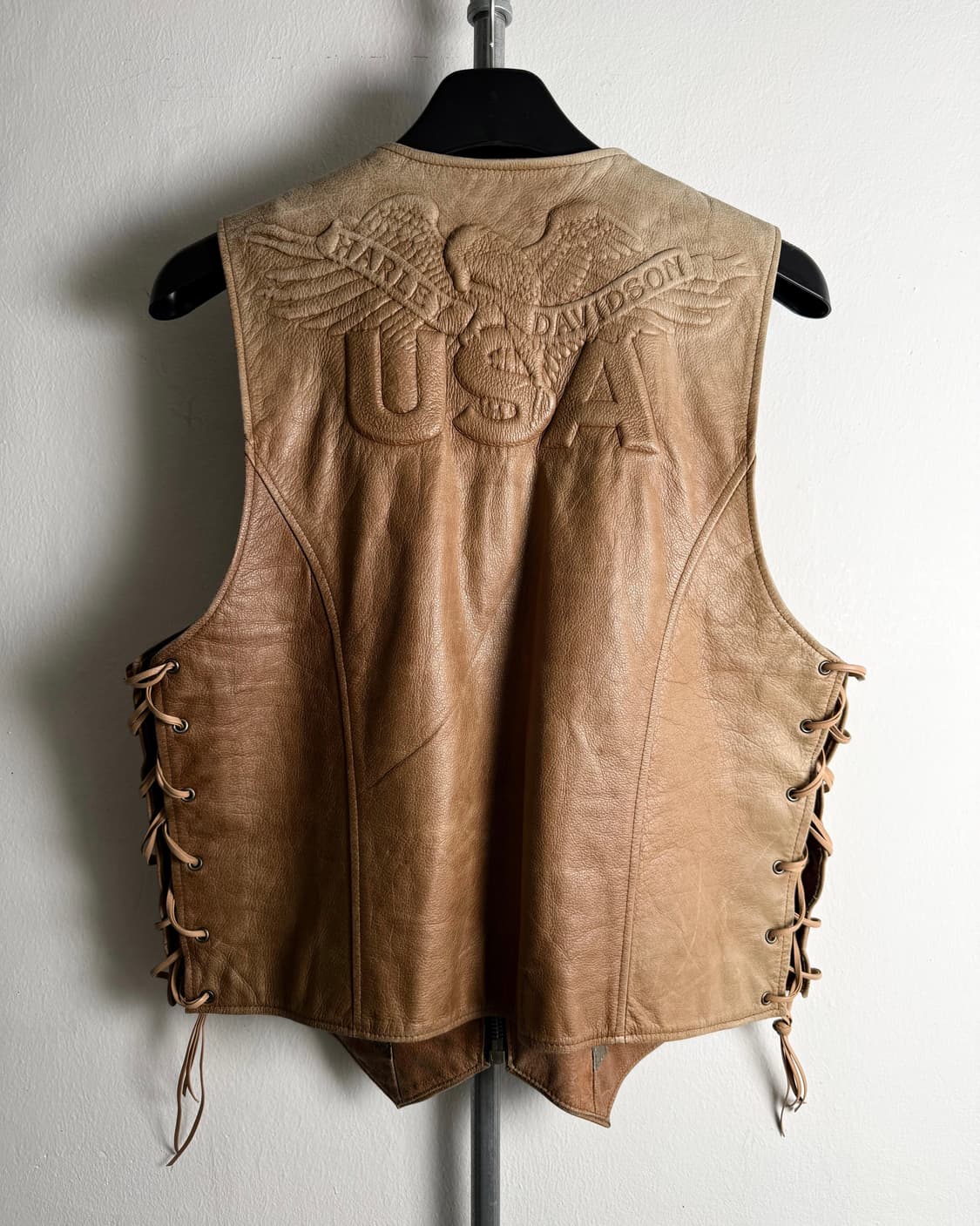  Harley-Davidson USA Leather Vest 상품이미지2