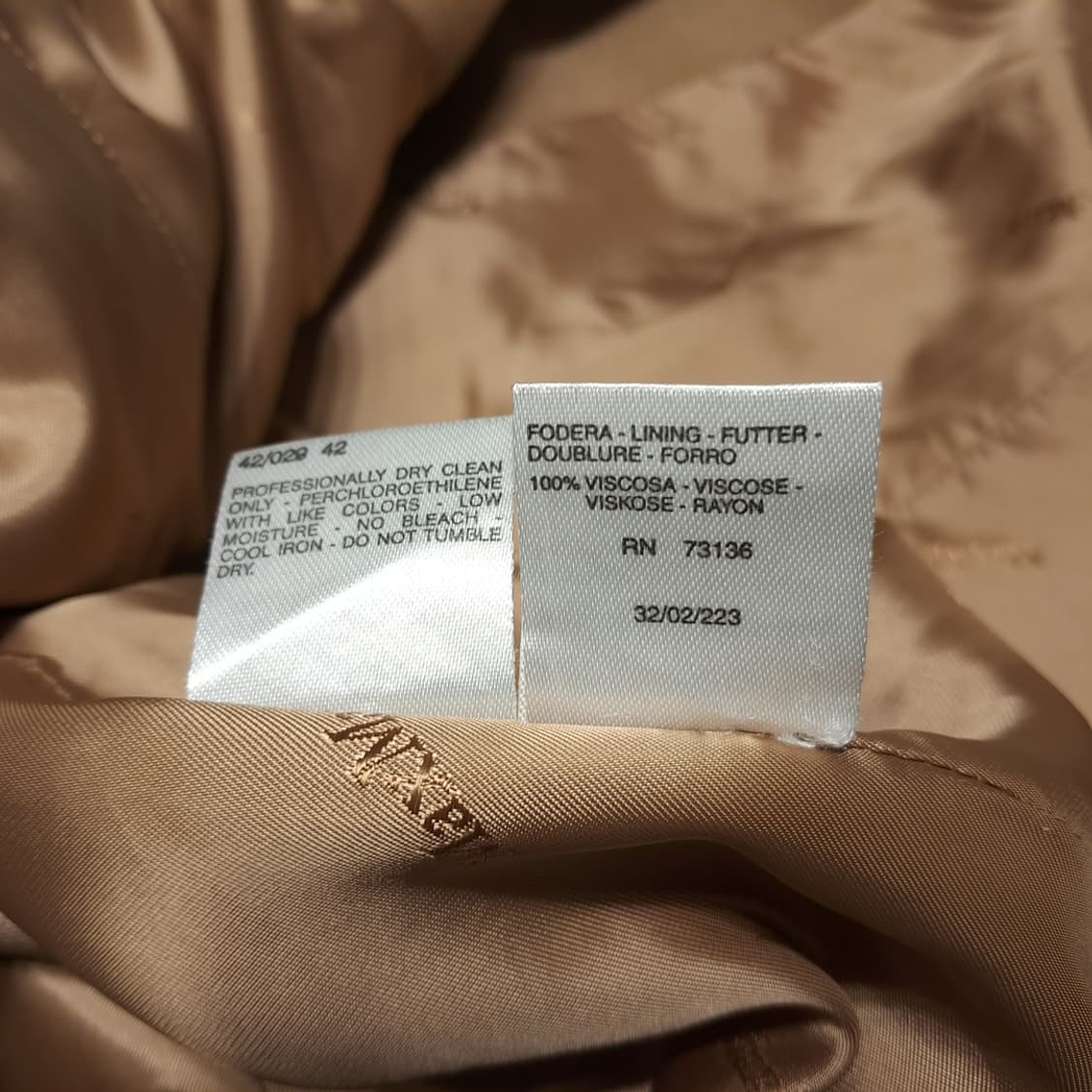 CL281 XL 막스마라 00s 이태리판 울캐시미어 숄칼라 카멜 코트 상품이미지6