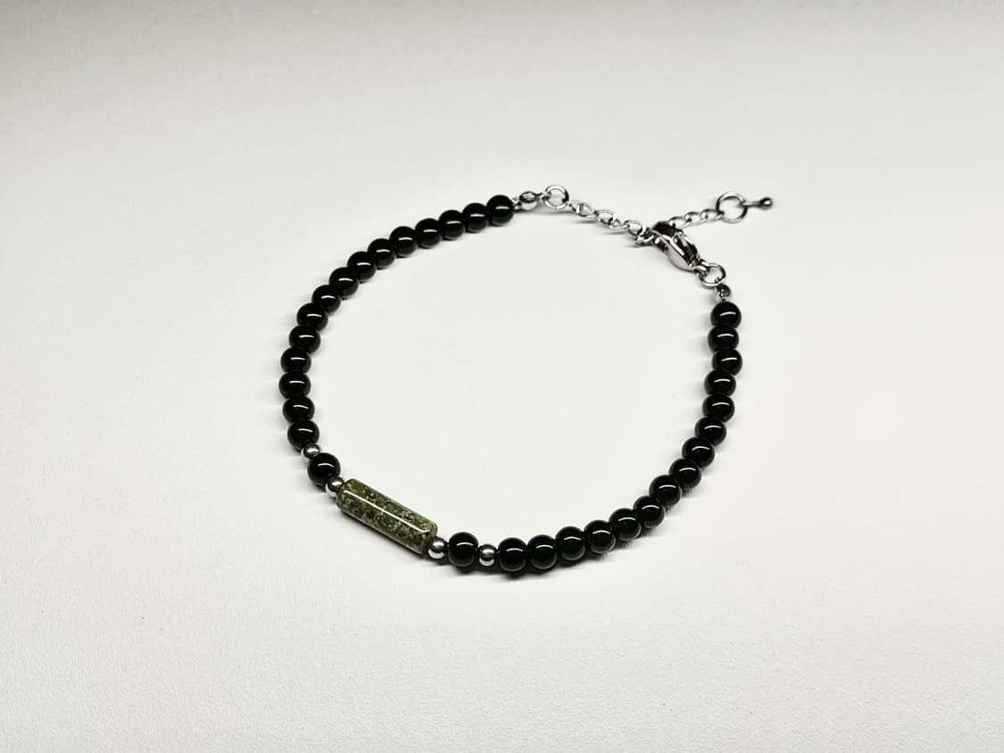 (핸드메이드) 천연석 오닉스 아더 드래곤 원석팔찌 상품이미지2