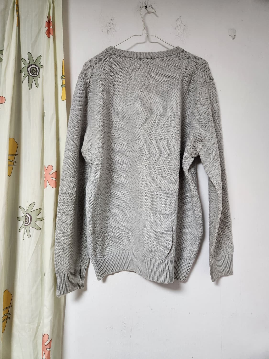 빅사이즈 AND Z 남성 회색 라운드넥 니트 110 상품이미지2