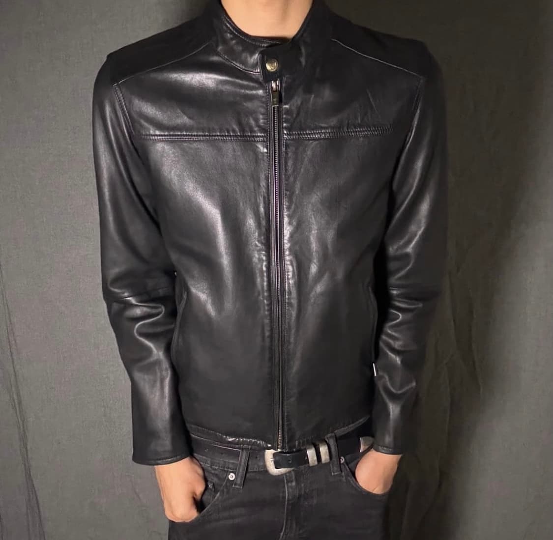lamb skin leather jacket 상품이미지2