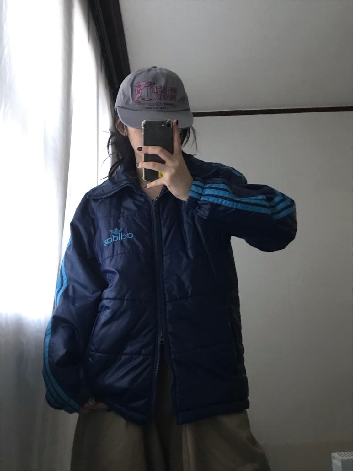 아디다스 80s 데상트 네이비 패딩 상품이미지1