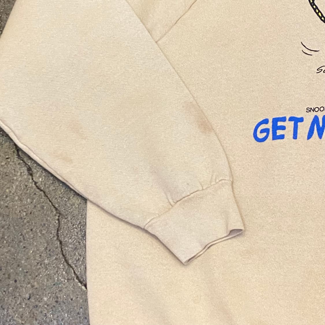 90s Made in USA 미국 빈티지 프루트오브더룸 스누피 맨투맨 상품이미지4