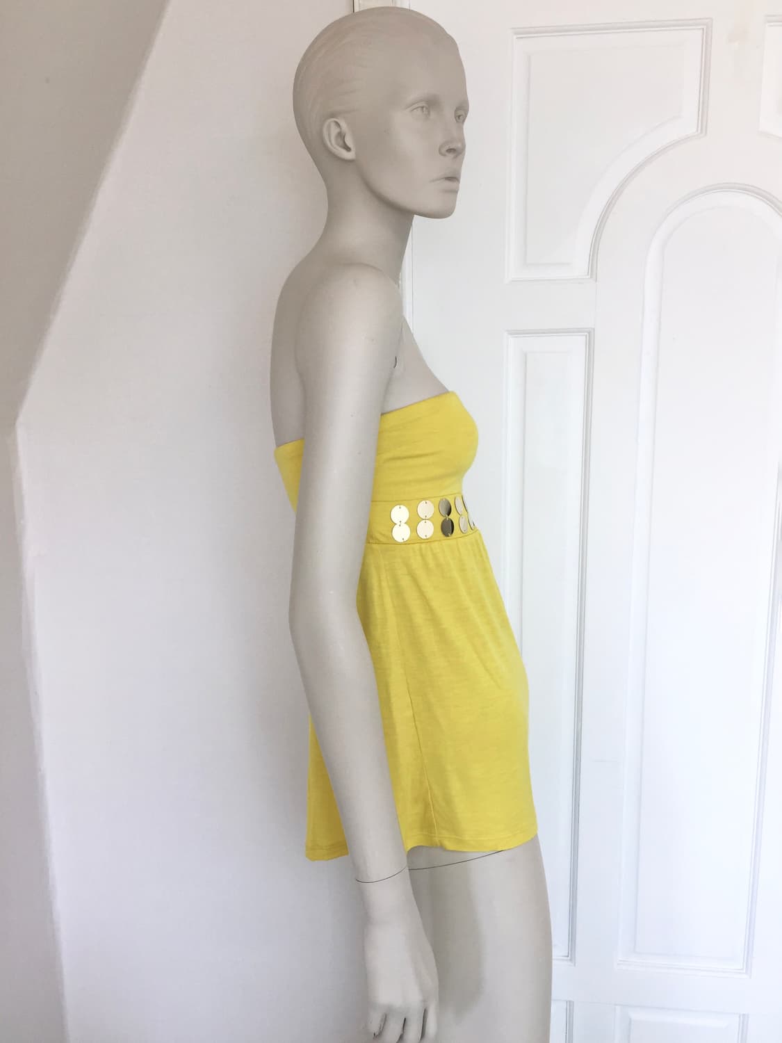 Sequin Detail Lemon Tube Top 상품이미지3