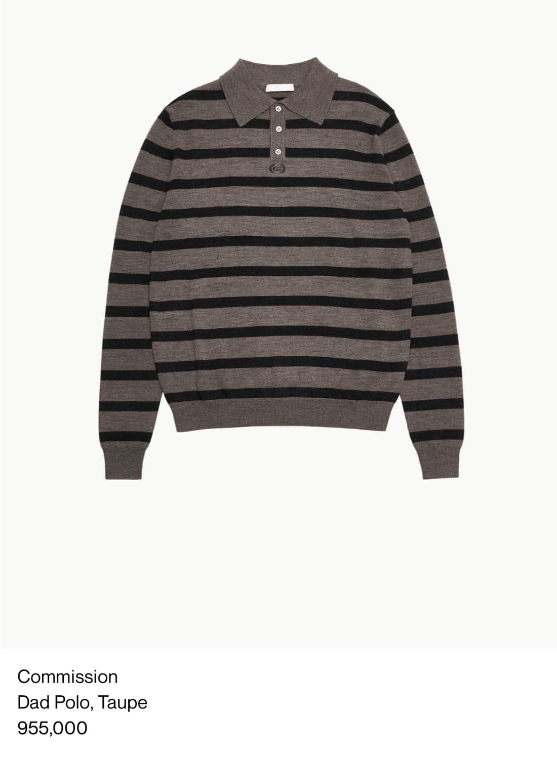 [S,M,L]커미션 25fw Dad 스트라이프 폴로 니트 상품이미지7