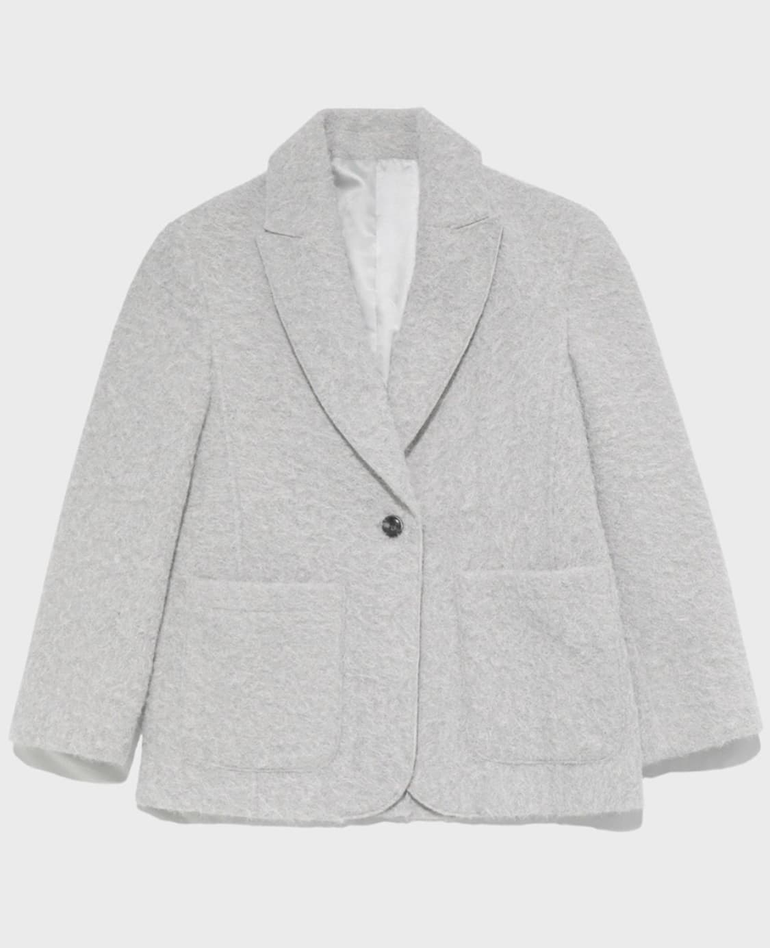 제이청 Hairy Wool Tailored Half Jacket (택O) 상품이미지4