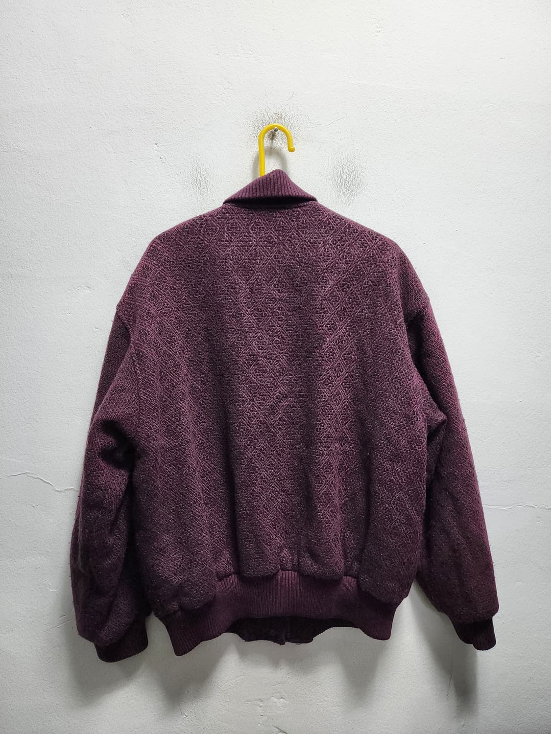 라코스테 버건디 올드스쿨 모직 블루종 상품이미지2