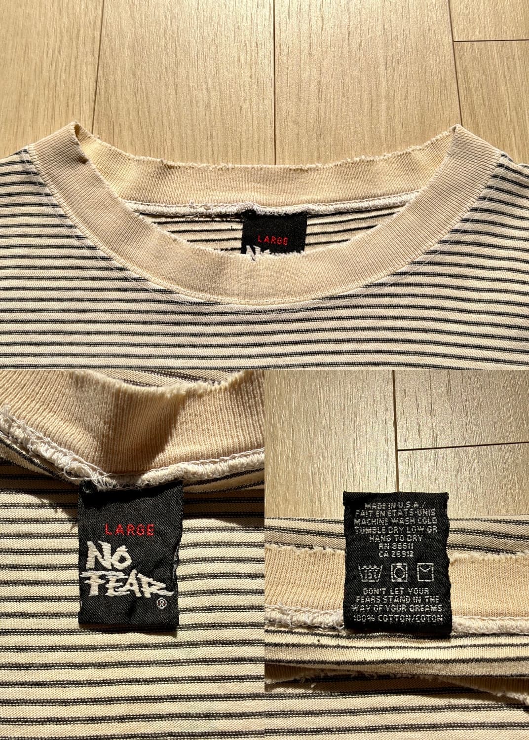 노피어 90s 스트라이프 빈티지 롱슬리브 티셔츠  상품이미지4