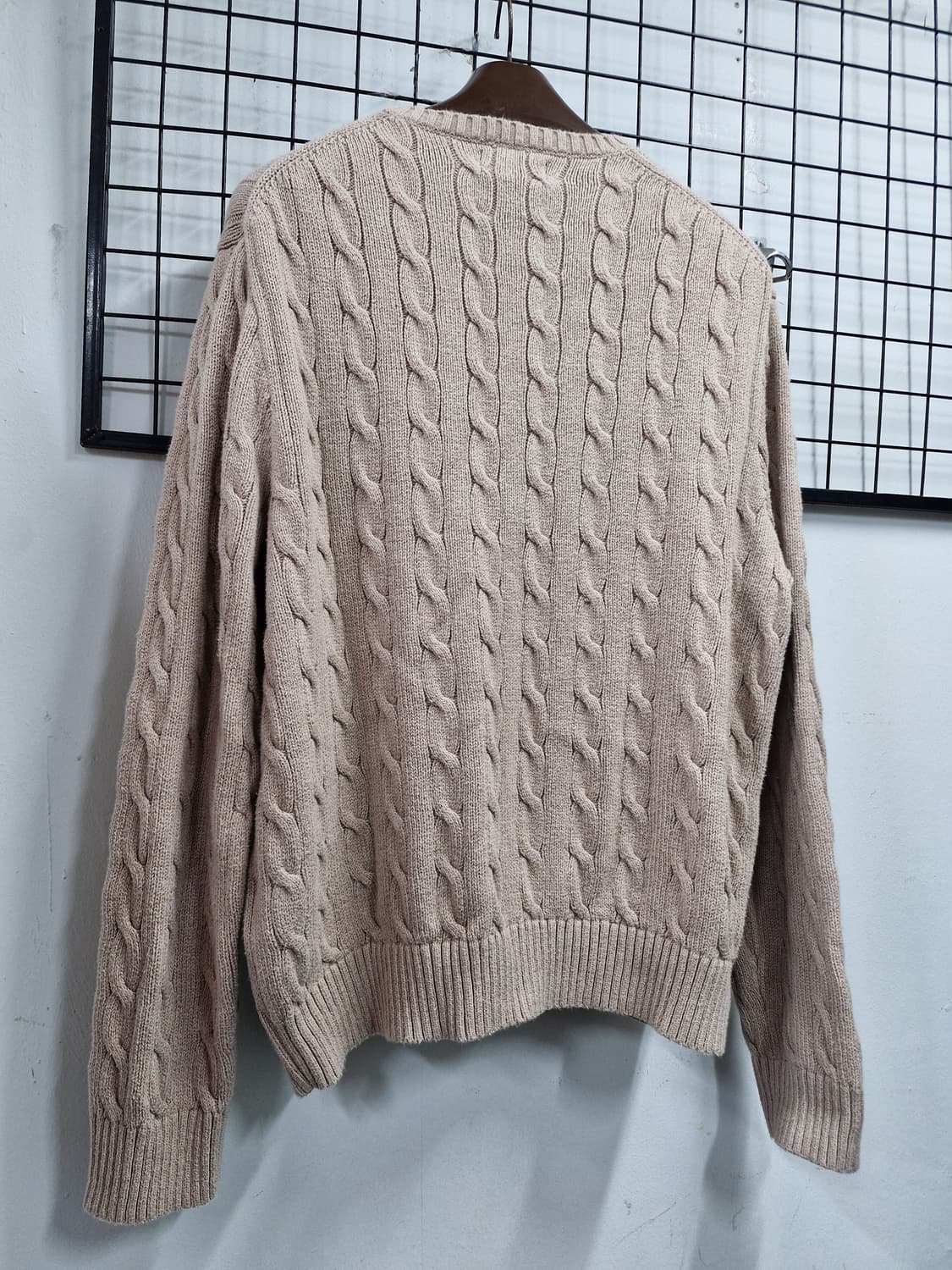 105XL 폴로 랄프로렌 케이블 니트 베이지. 상품이미지7