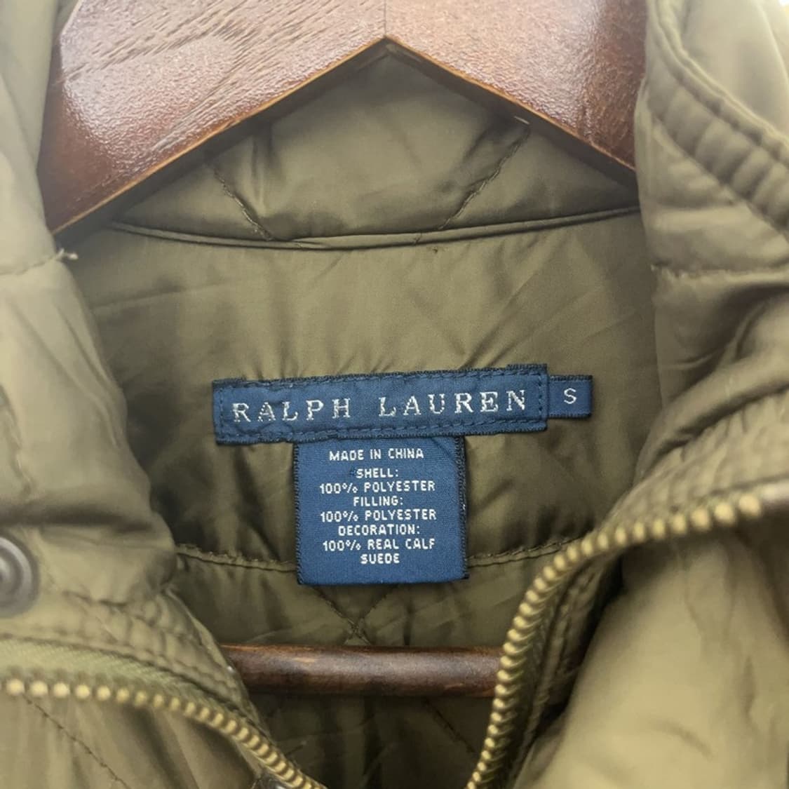 폴로 랄프로렌 빈티지 슬림핏 말차카키 퀄팅 자켓 S C09097 상품이미지5