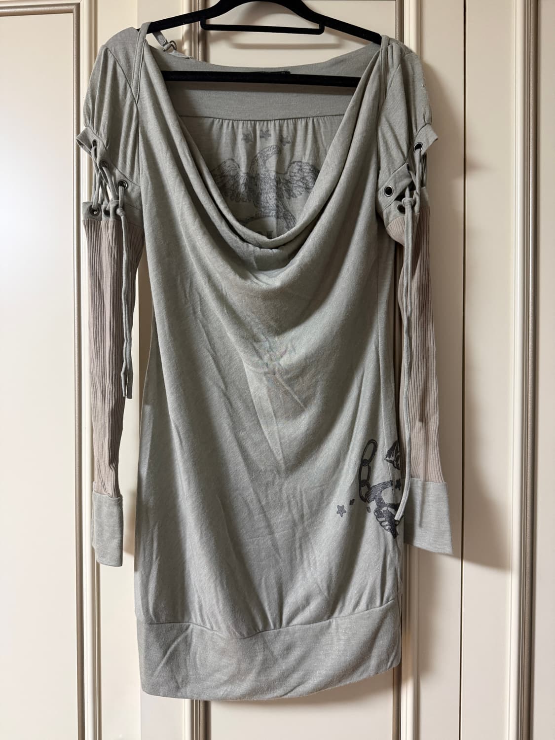 salvage 롱슬리브겸 원피스(드레이프,원숄더가능)/데스라이즈 상품이미지1