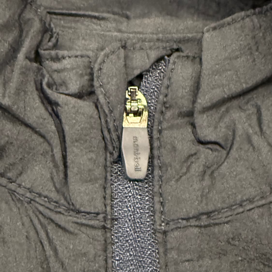 [정품/L] 몽벨 블랙 바람막이 후드 자켓 b18 상품이미지7