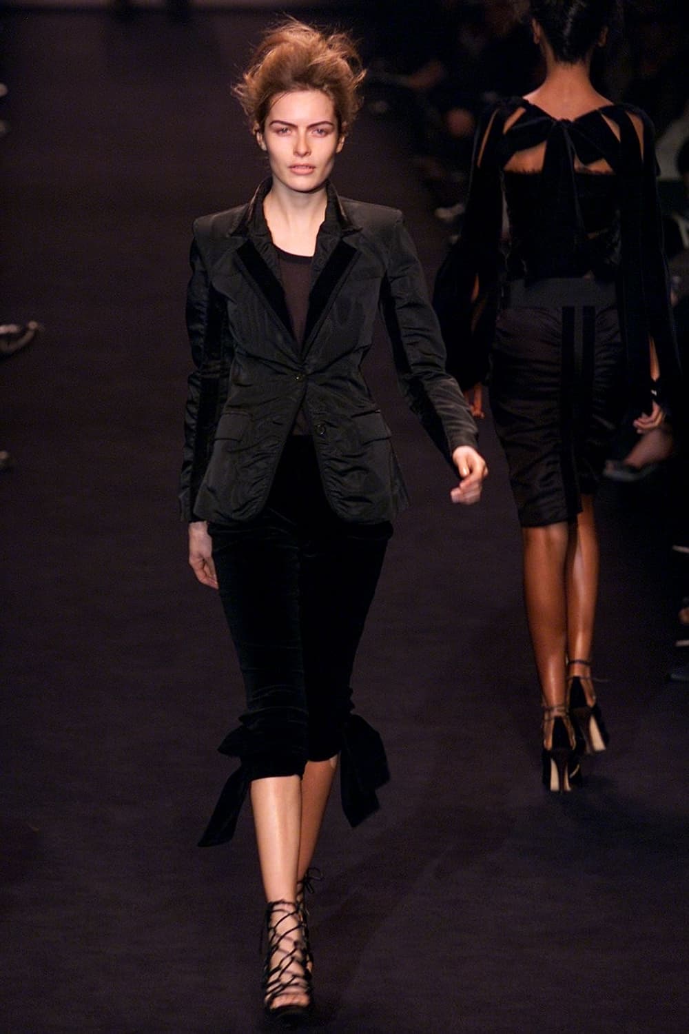 YSL by Tom Ford FW02 Satin Jacket&Skirt 상품이미지1