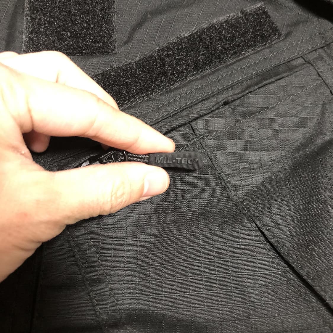 (S) 새상품 밀텍 MIL-TEC Chimera 립스탑 컴뱃 자켓 블랙 상품이미지10