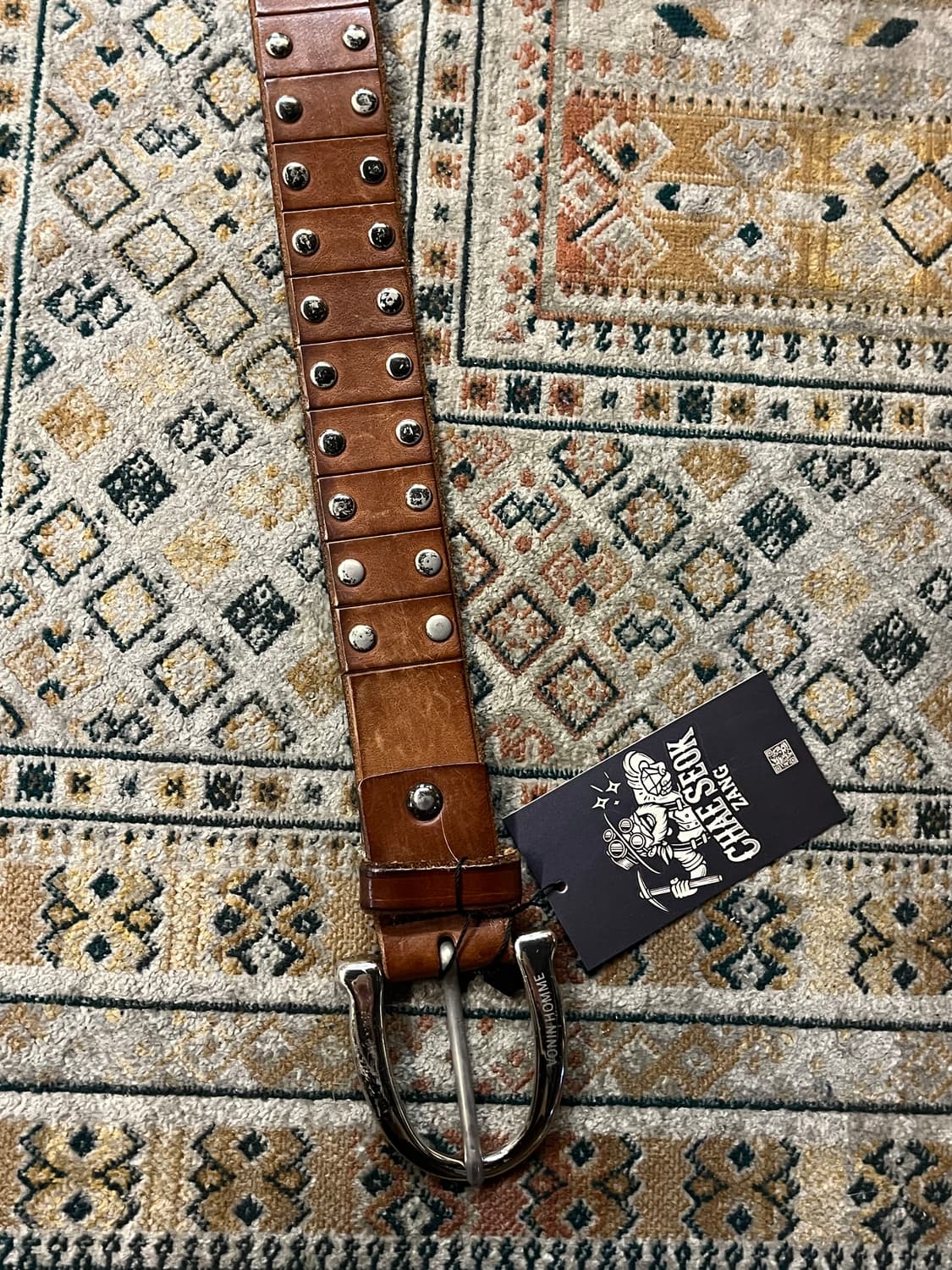 보닌 가죽 벨트 브라운  #csz1963 상품이미지3