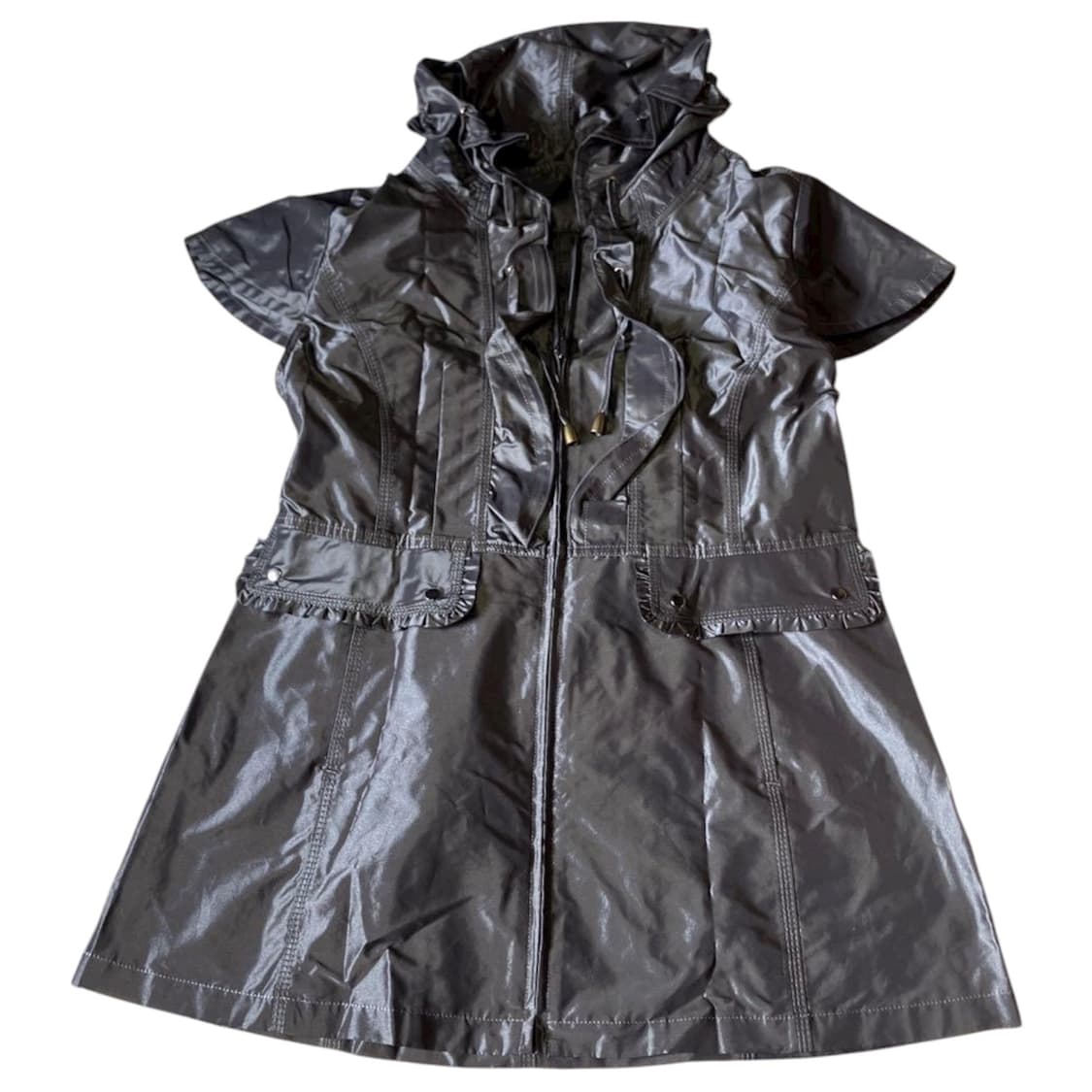 빈티지 프릴 스티치 튜닉 원피스 자켓 상품이미지1