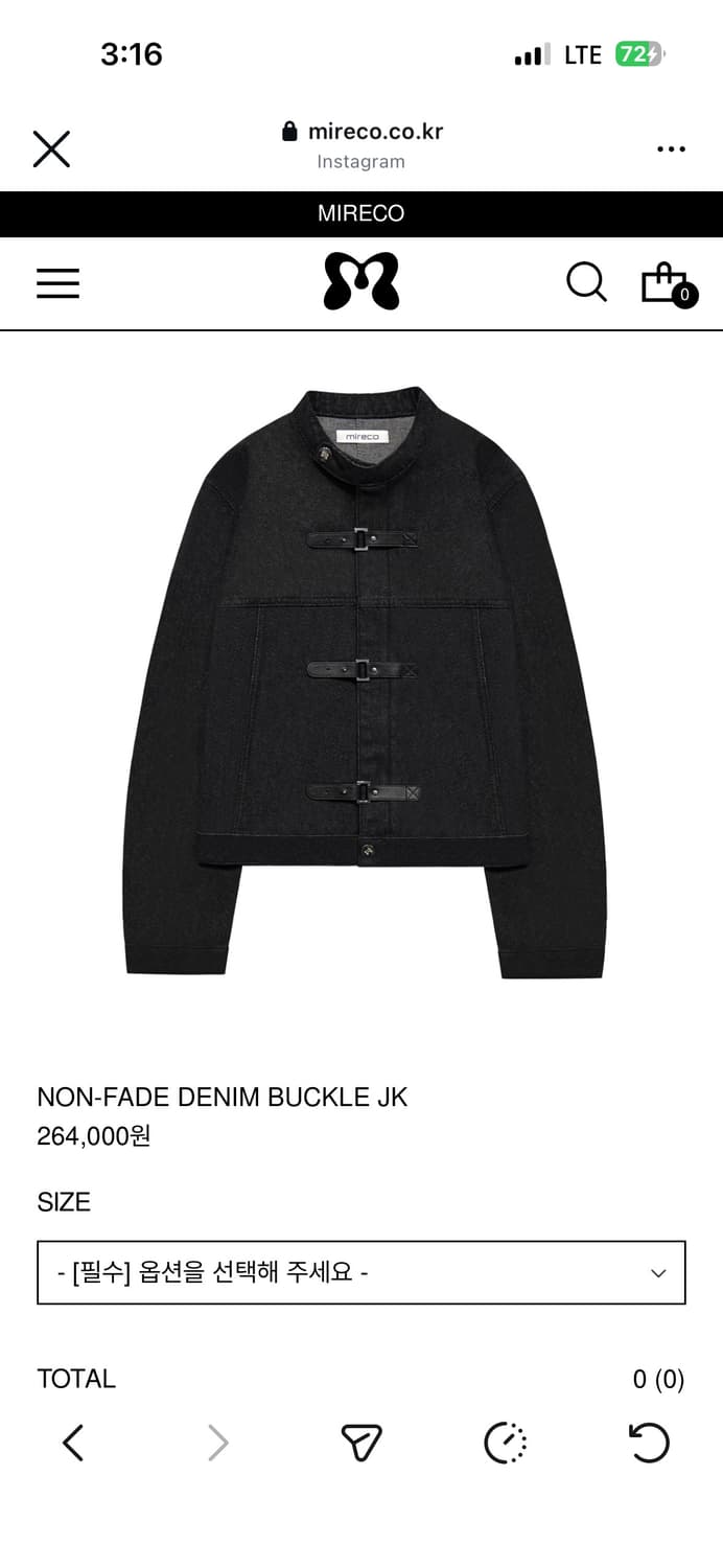 NON-FADE DENIM BUCKLE JK 상품이미지1