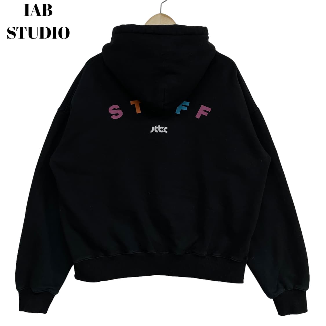 IAB Studio Black Hoodie desiel