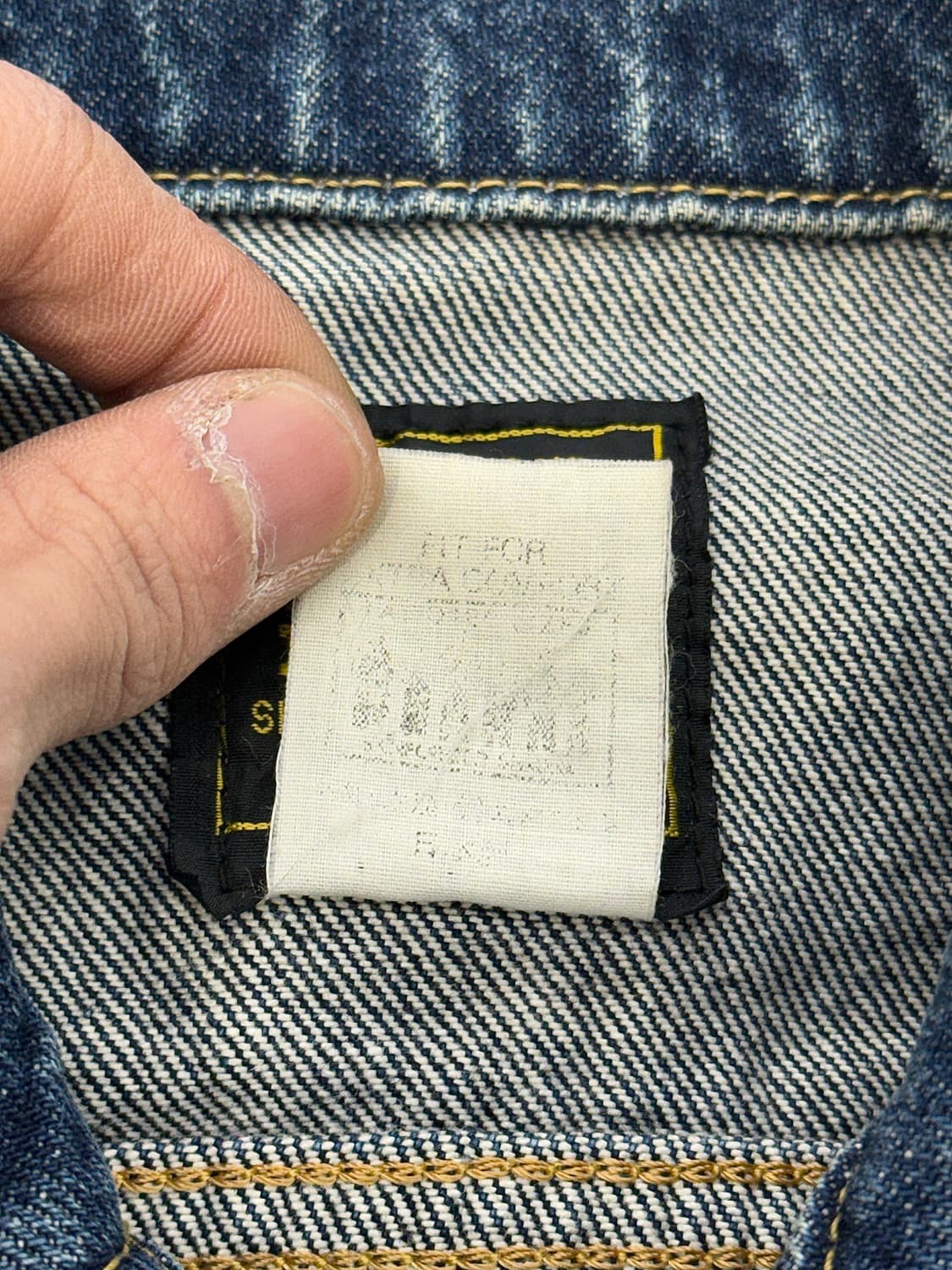 리 90s 아메리카 데님 라이더 자켓 상품이미지8