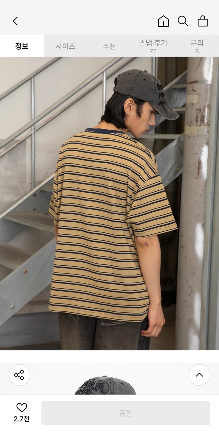 글랙 GC032 휴먼팩터 워싱 볼캡 (CHARCOAL GRAY) 상품이미지5