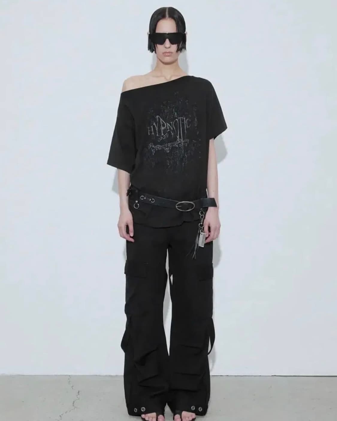 보헤미안서울 HYPNOTIC BOATNECK T, BLACK 상품이미지1