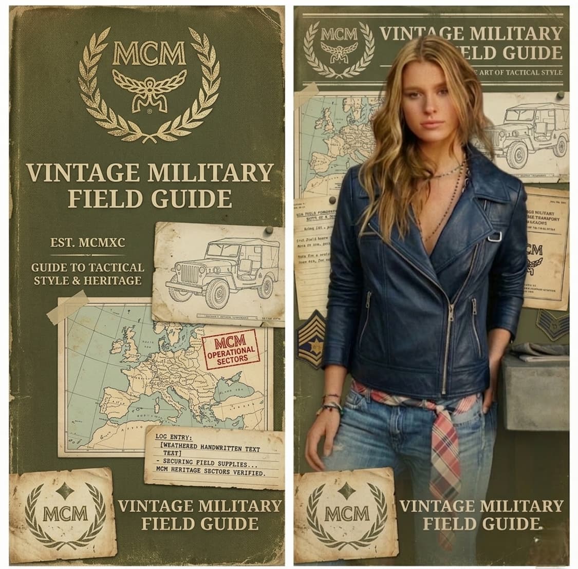 55.MCM 양가죽 라이더자켓 상품이미지1