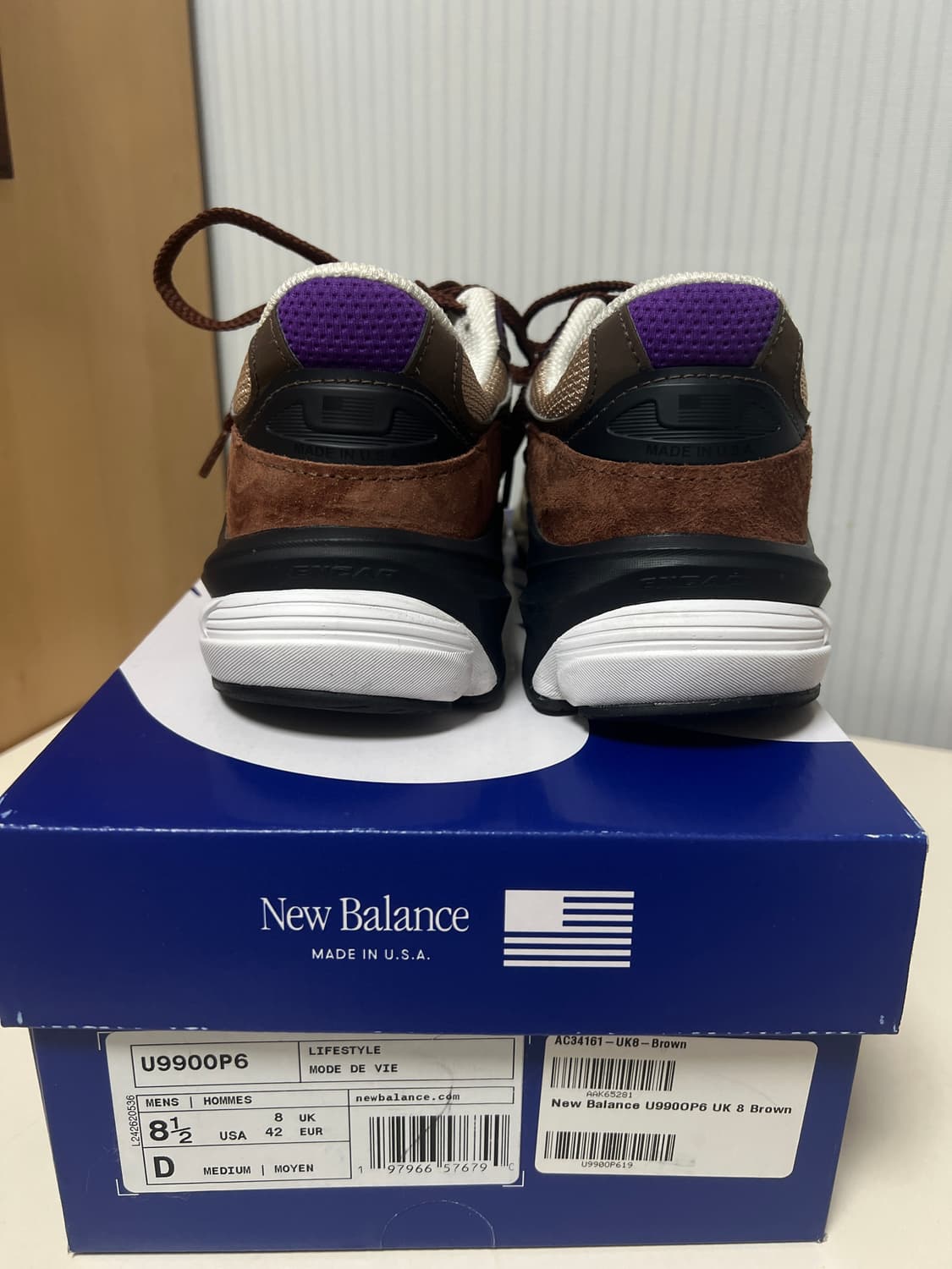 뉴발란스 990v6 메이드 인 USA 리치 오크 코스믹 그레이프 상품이미지5