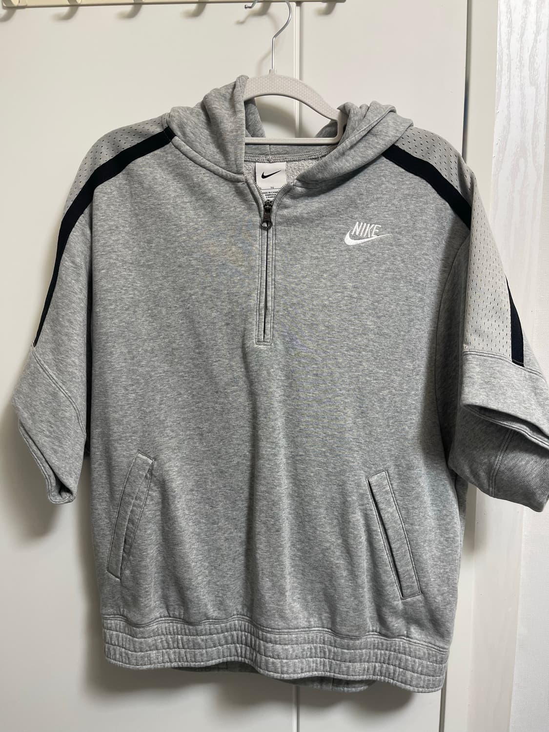 나이키 그레이 반팔 반집업 XL 상품이미지3