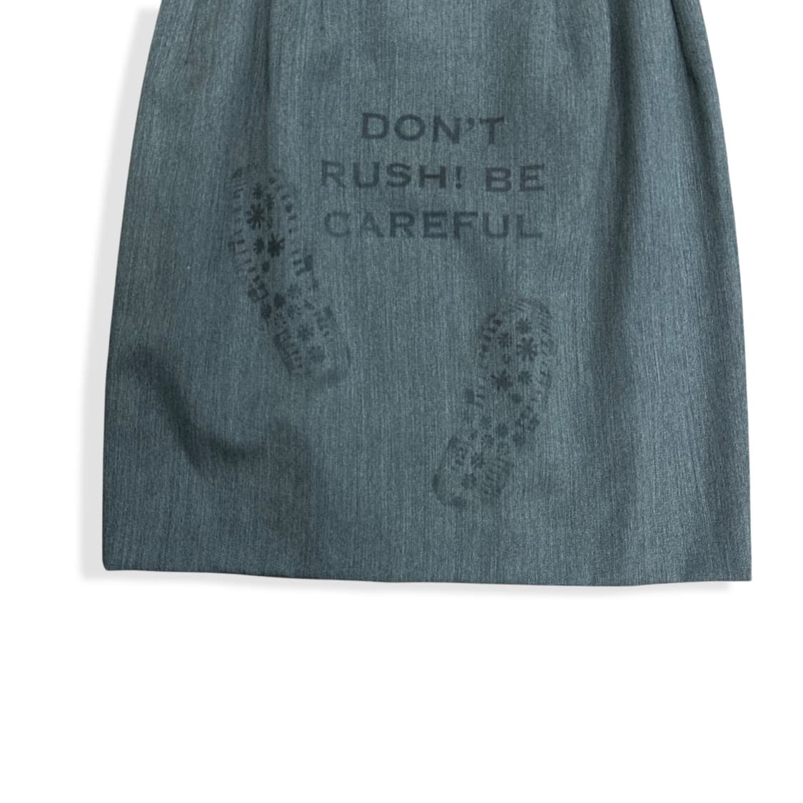 Footprint Printing Charcoal Midi Skirt 상품이미지4