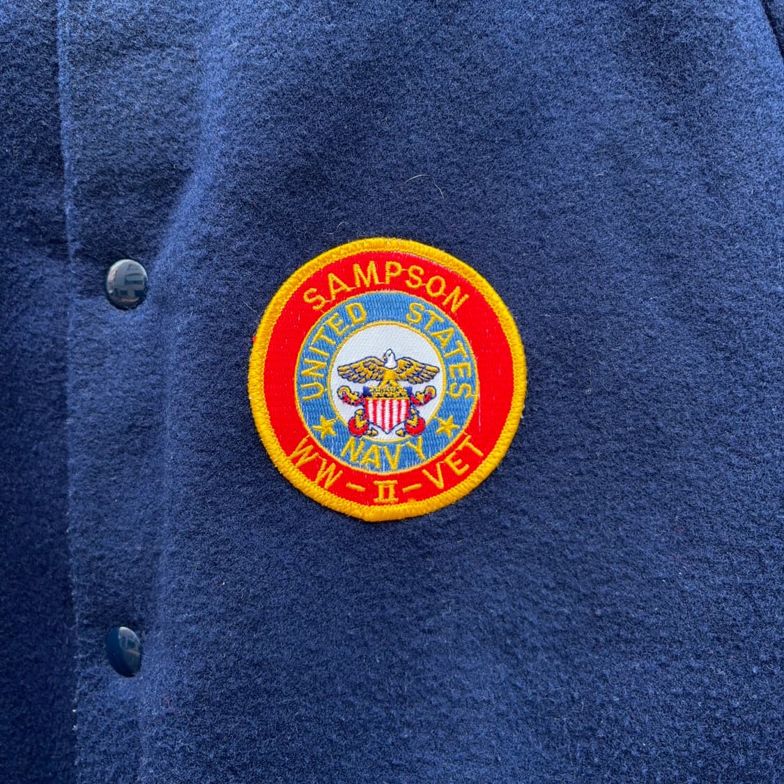 80s USA 미 해군 U.S. Navy 바시티 자켓 상품이미지6