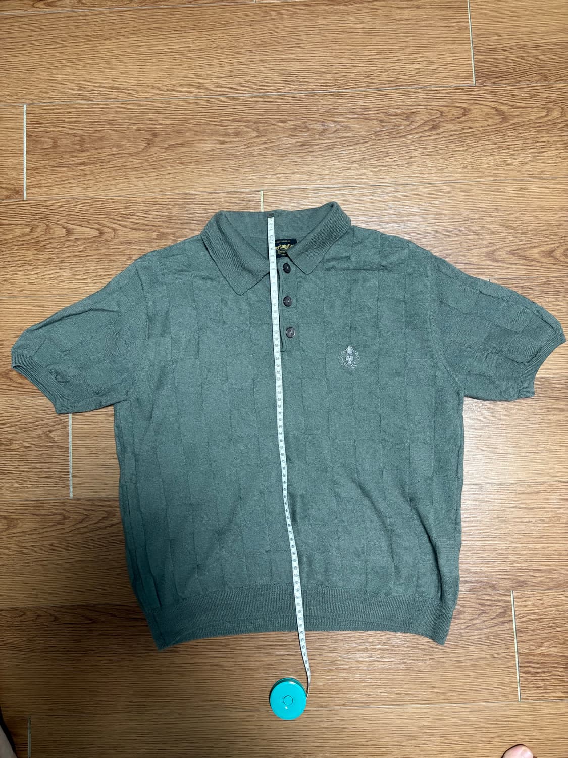 헤리티지플로스 울 체크 니트 반팔  상품이미지4