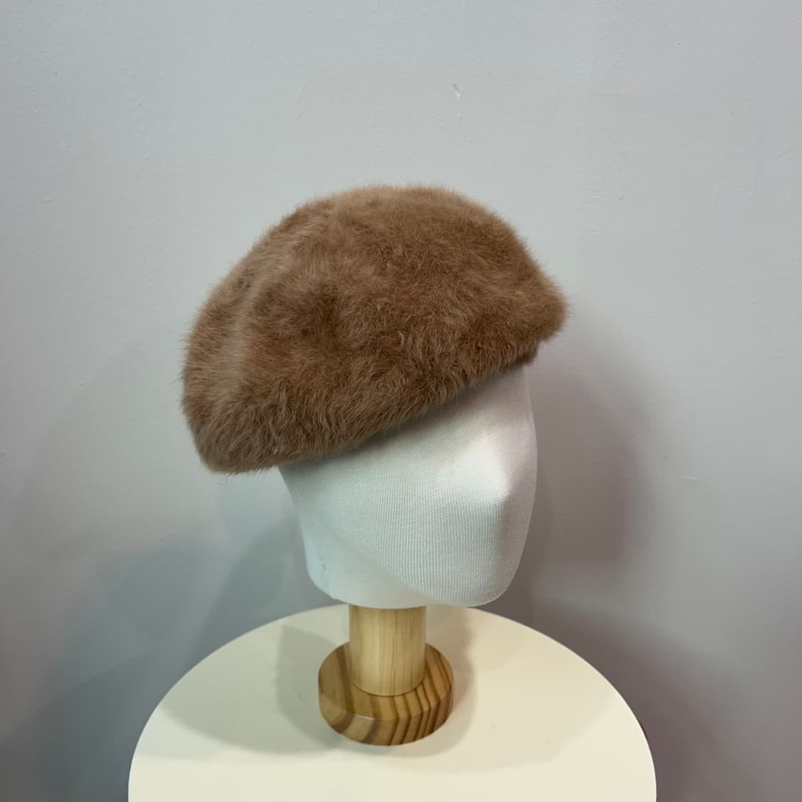 Beams 카멜 퍼 베레모 상품이미지4