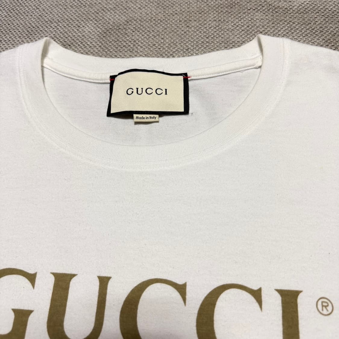 구찌 프린팅 로고 반팔티 상품이미지2
