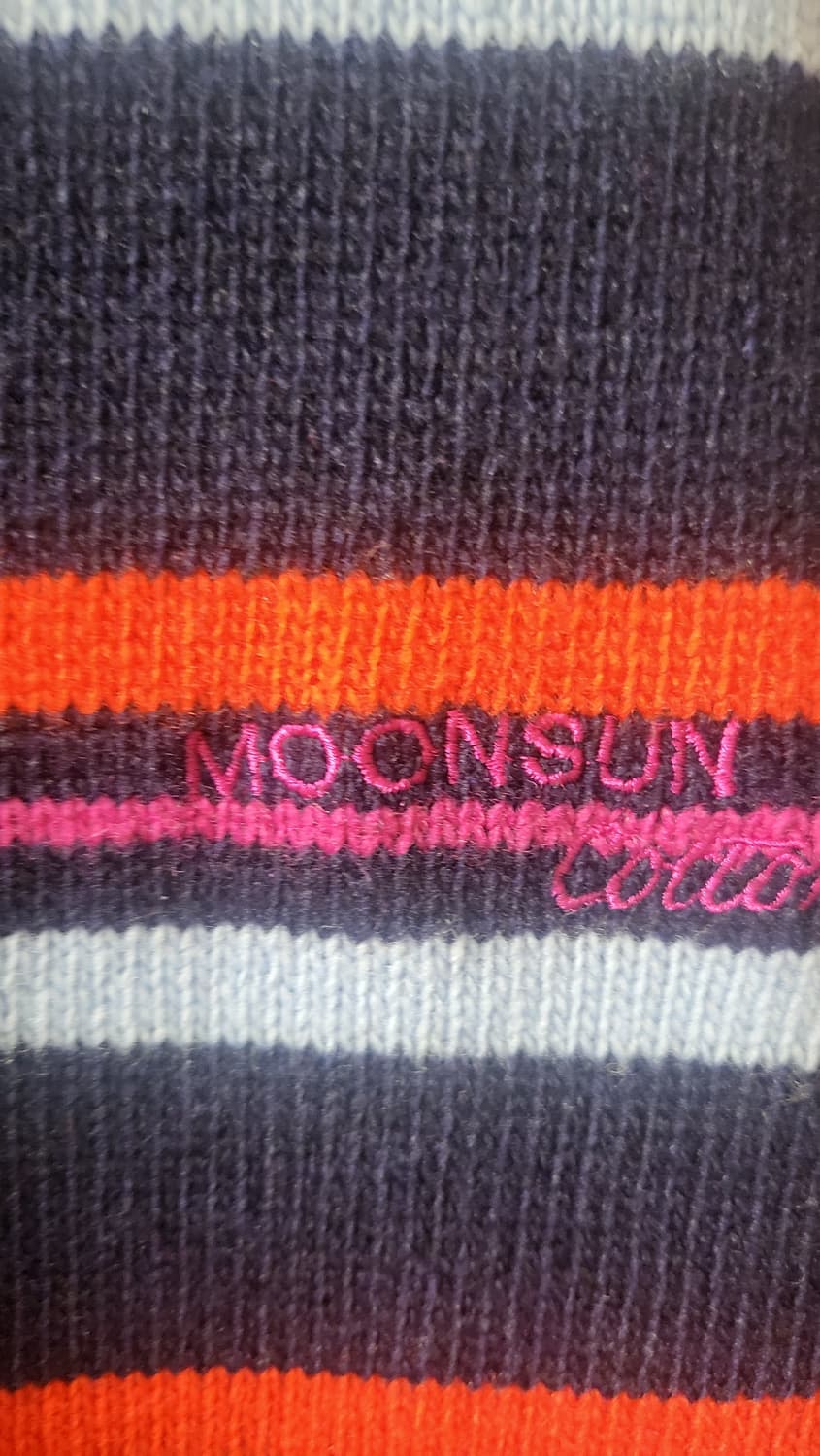 MOONSUN COTTON 스트라이프 긴팔 티 L 상품이미지3