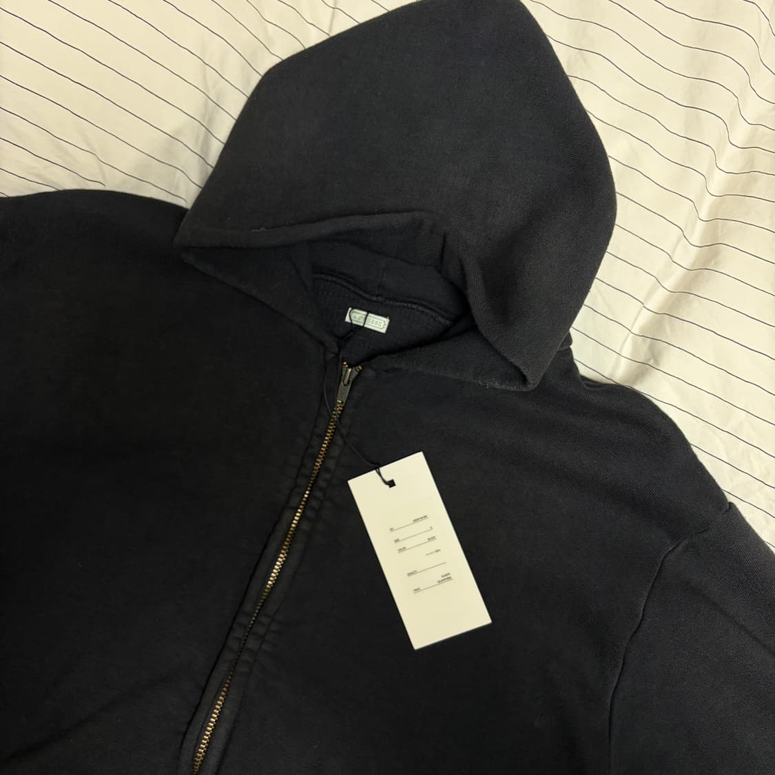 [3] 아프레쎄 빈티지 후드집업 블랙 상품이미지3