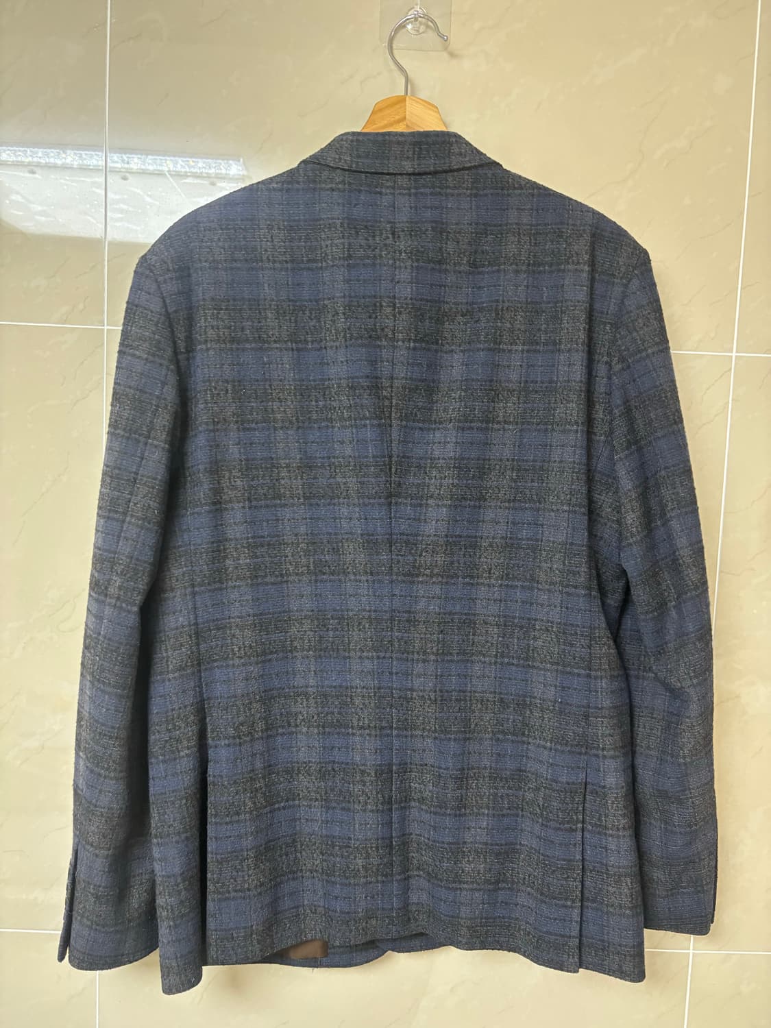 트루젠 네이비 체크 자켓  상품이미지2