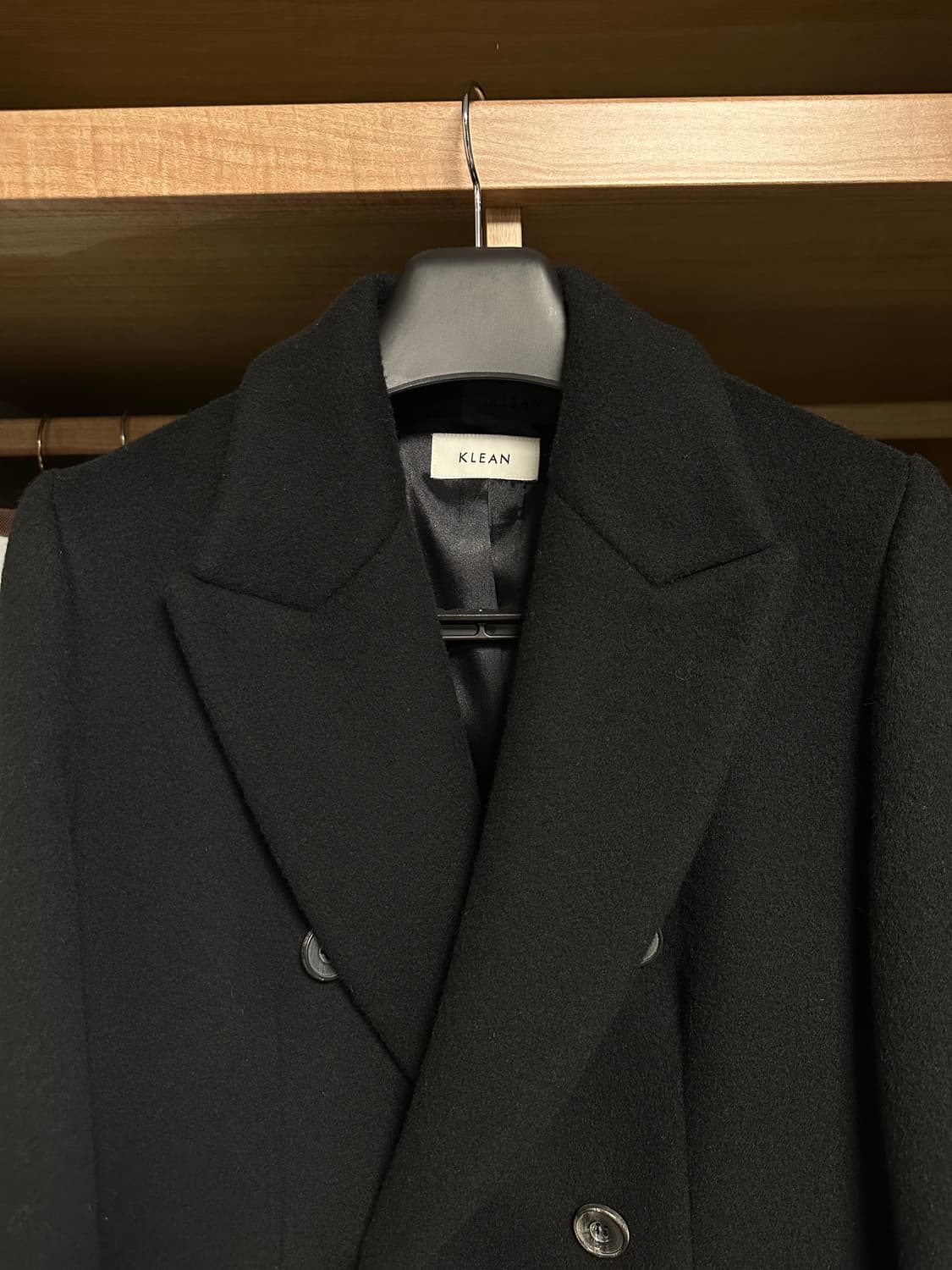 KLEAN(클린) 여성 블랙 코트 상품이미지2