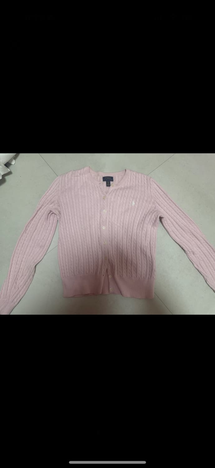 폴로 핑크 가디건 xl 상품이미지1