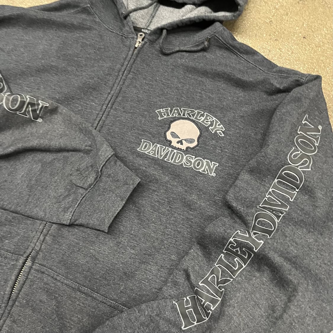 할리데이비슨 스컬 후드 집업 (110-115) 상품이미지4