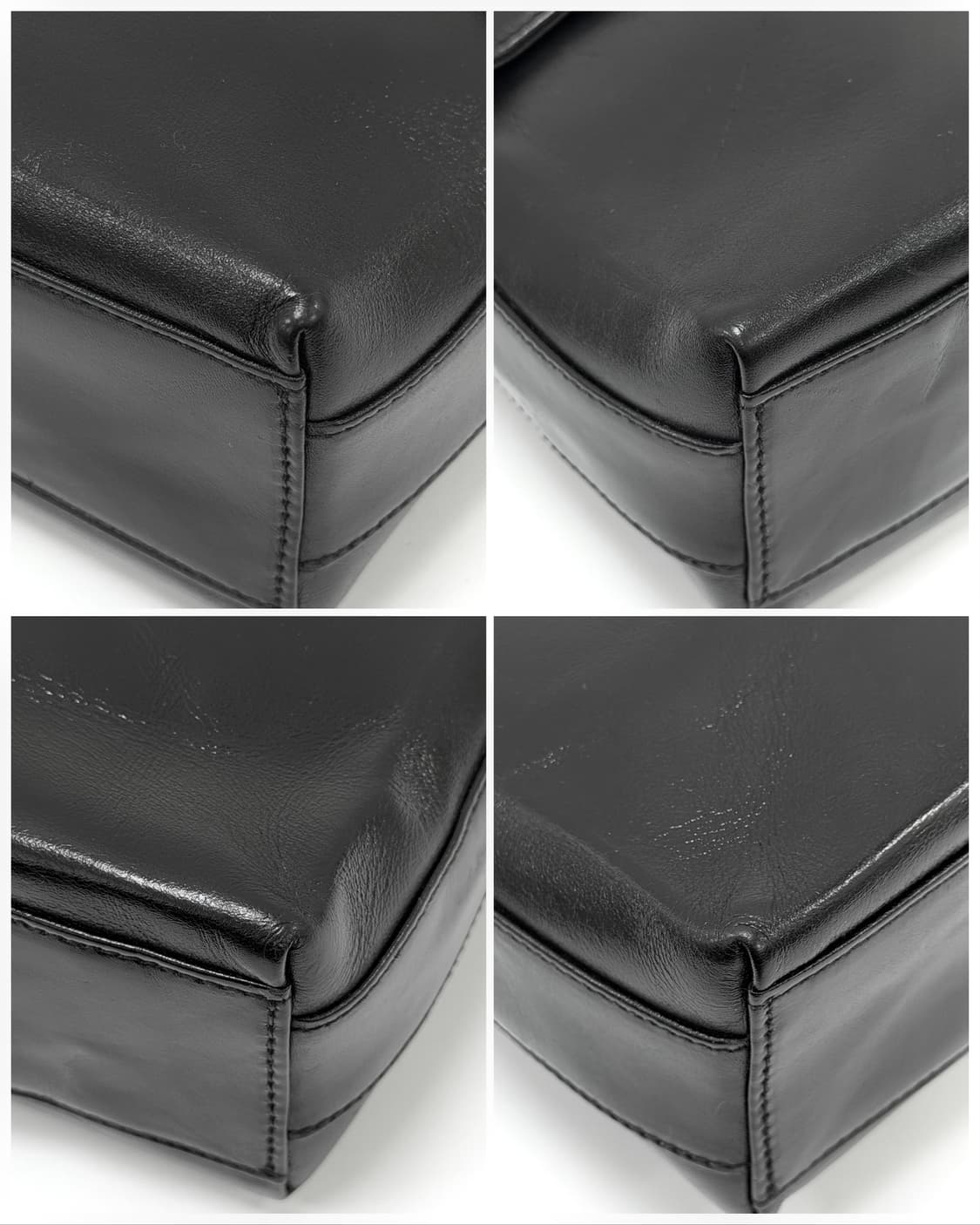 페라가모 블랙 레더 플랩 숄더백 상품이미지8