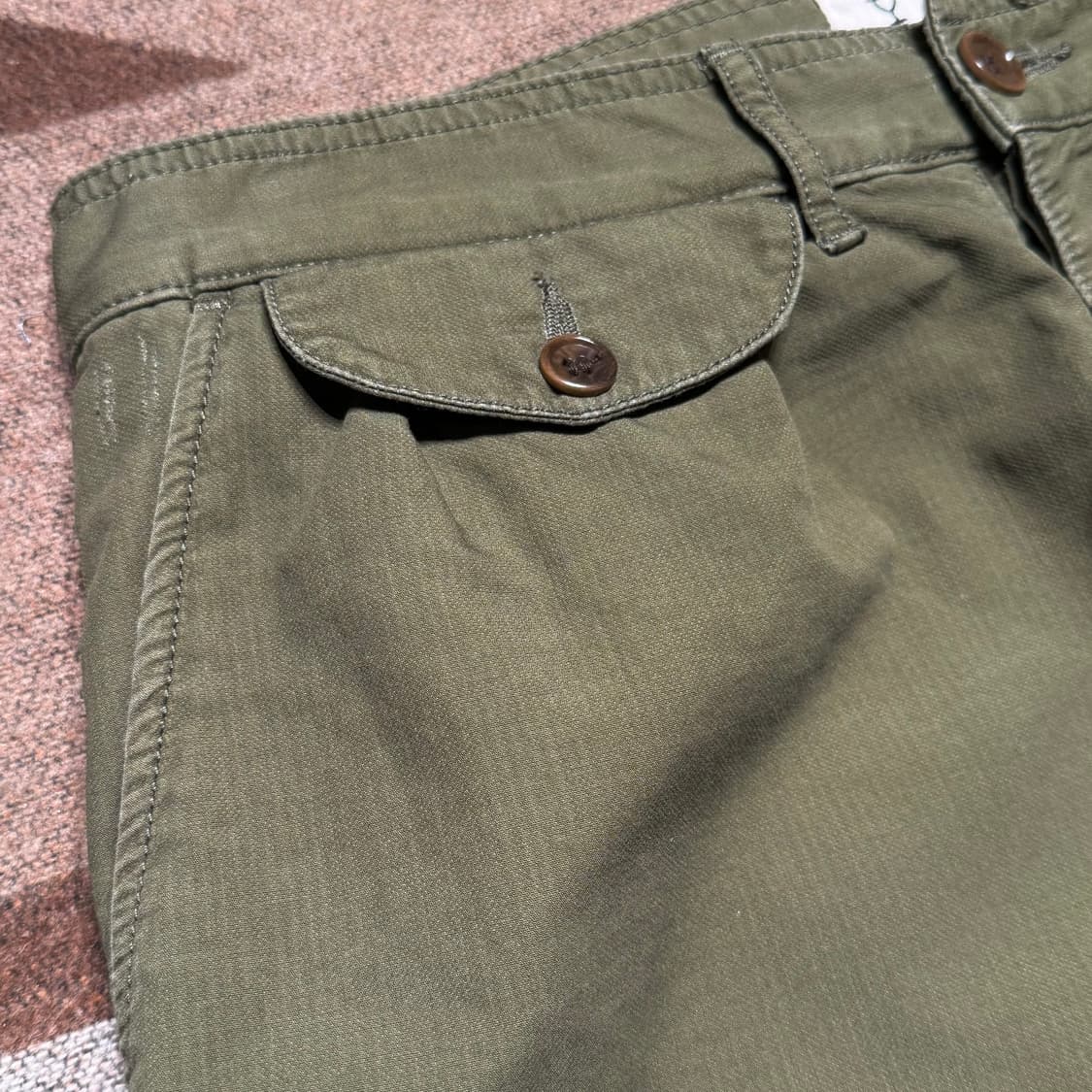 YMC 올리브 백사틴 밀리터리 치노 팬츠 32 상품이미지2