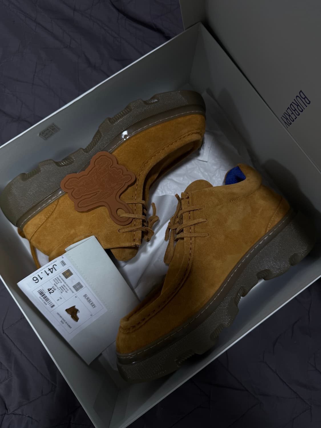 42)버버리 스웨이드 크리퍼 상품이미지1