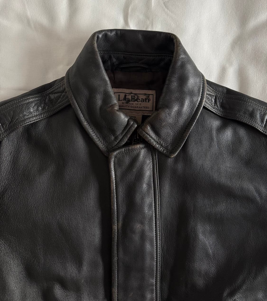 [M] 엘엘빈 ll bean a2 고트 레더 가죽자켓 상품이미지3