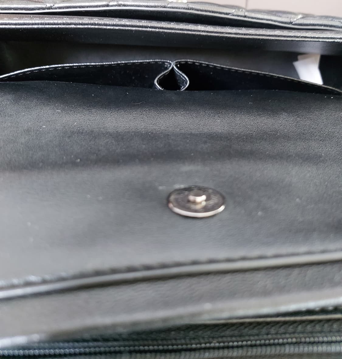 샤틴(SATIN)블랙 퀼팅 체인 숄더백 상품이미지7