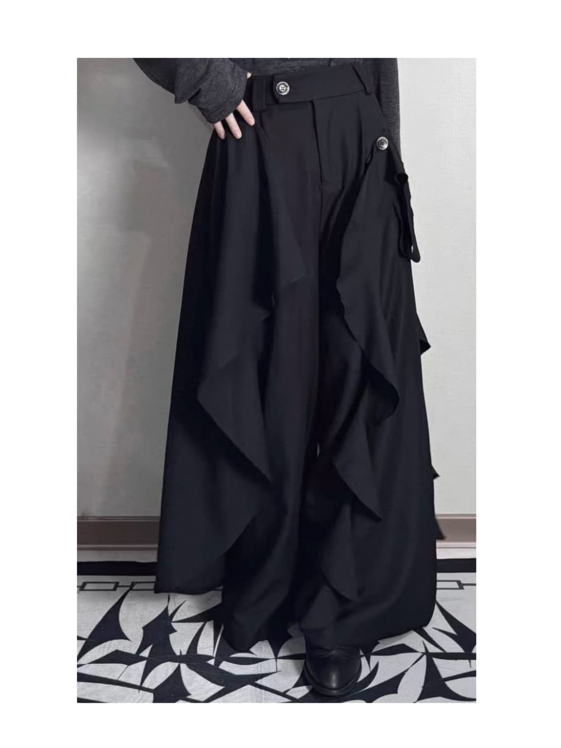 코스프레 동양풍 오리엔탈 punk 아방가르드 치마바지 스커트 팬츠 상품이미지3