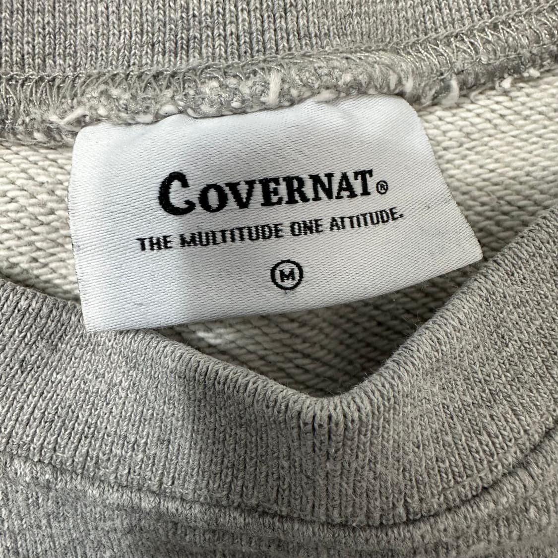 Covernat 커버낫 그레이 로고 맨투맨 M (스트릿) 상품이미지4