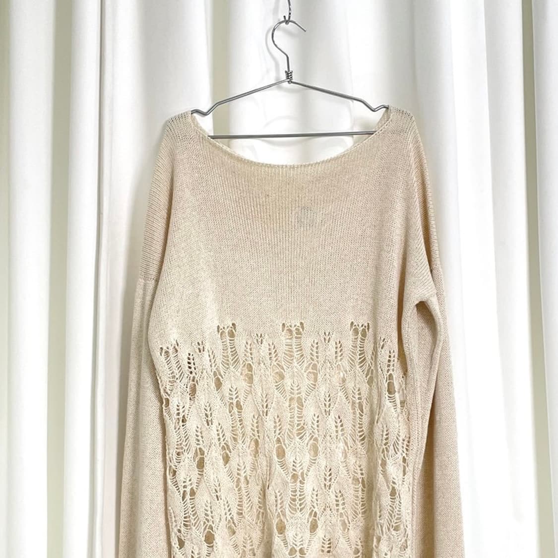아이보리 레이스 니트 상품이미지5