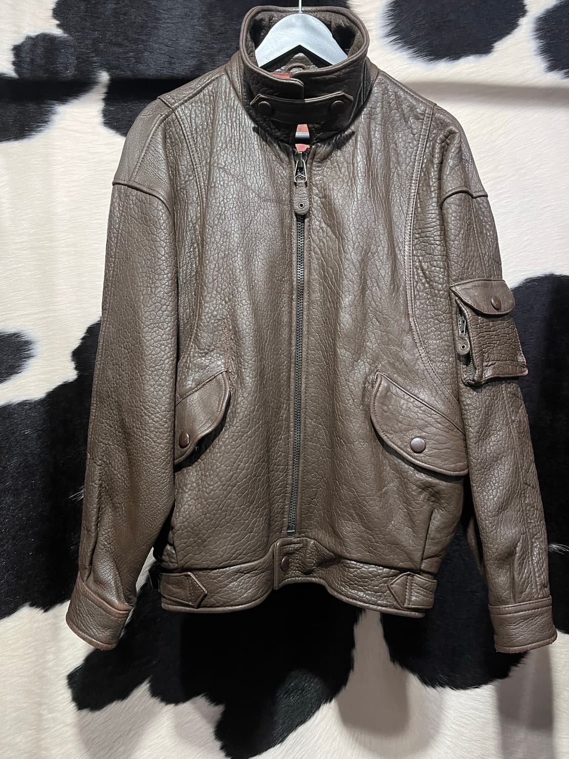 Toma 브라운 레더 자켓 상품이미지3